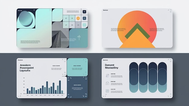 Photo dynamic and creative slide layouts for modern presentations