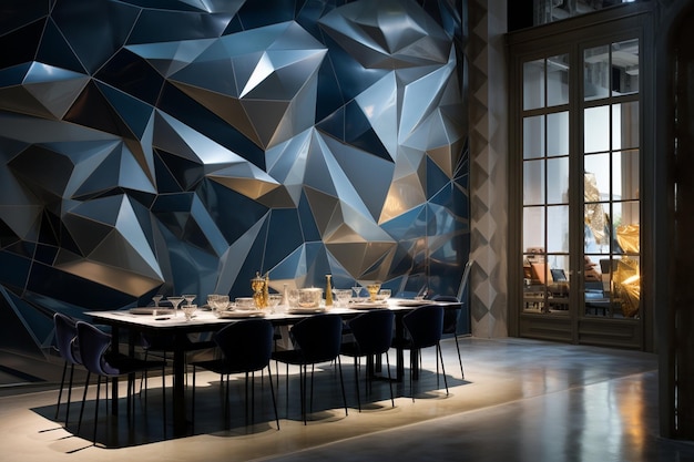 Dynamic Duality Contrasting 3D Wallpaper Styles