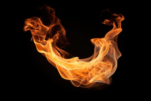 Dynamic fiery abstract flame design