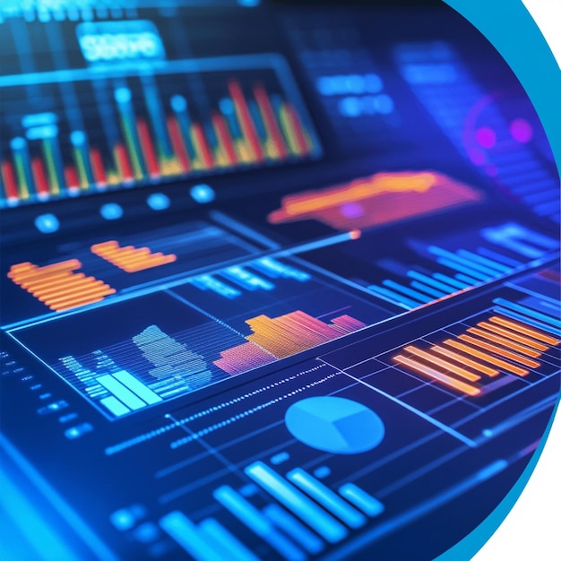 Photo dynamic financial reporting interface with advanced analytics and comprehensive insights