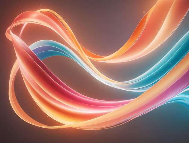 Photo dynamic flow of colorful light and motion