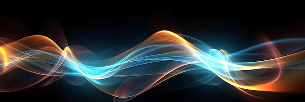 Dynamic Fusion background Abstract 3d Wave Wallpaper for Modern Business Technology Generative AI