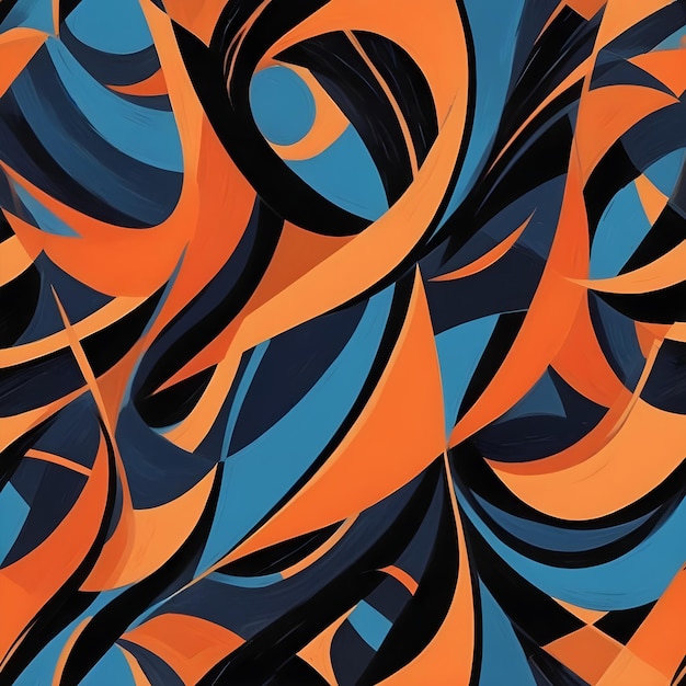 Dynamic Geometric Fusion Abstract Patterns in Vibrant Hues