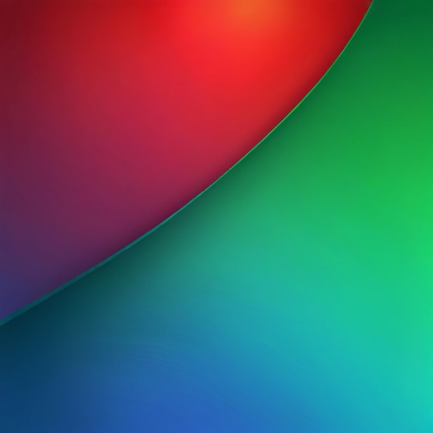 Photo dynamic gradient background featuring a blend of green red and blue perfect for modern