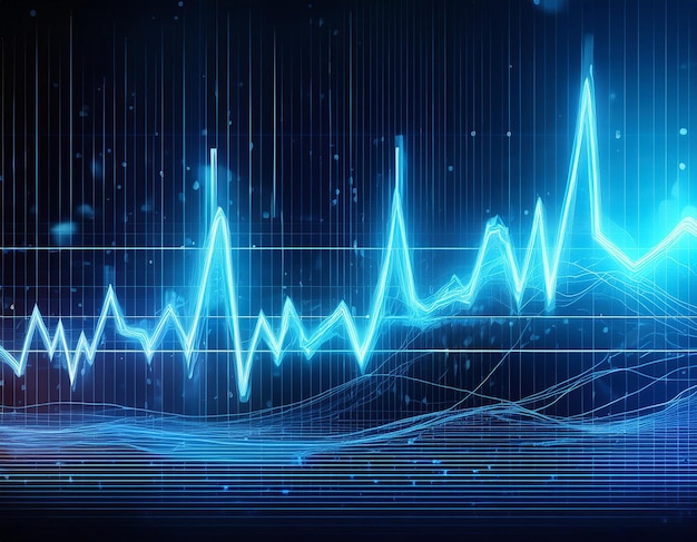 Dynamic Heartbeat Visualization Modern ECG and Pulse Wave Graphics