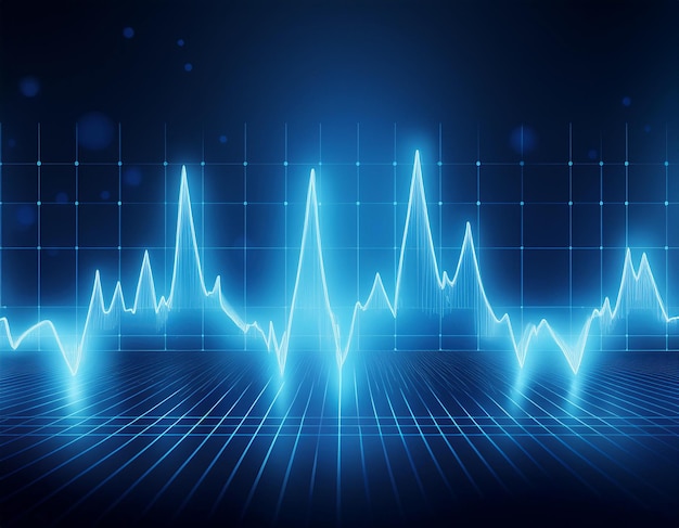 Dynamic Heartbeat Visualization Modern ECG and Pulse Wave Graphics