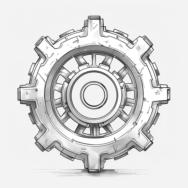 Photo dynamic images of interlocking gears