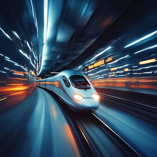 Dynamic Journey Chinas HighSpeed Train in Motion