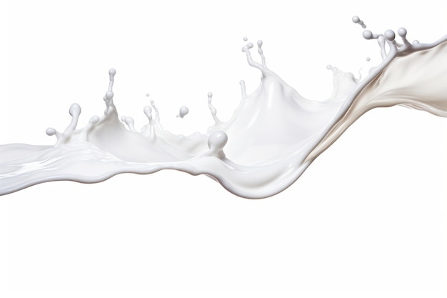 Dynamic milk splash photography