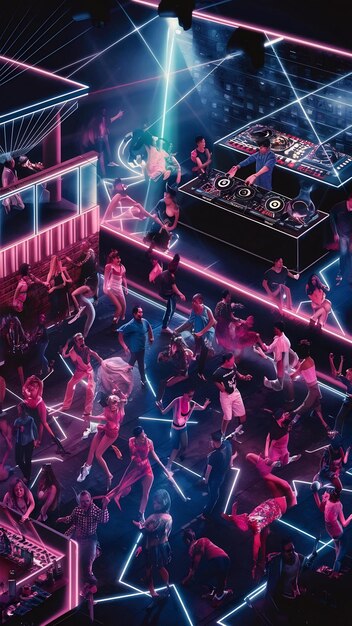 Dynamic nightclub scene