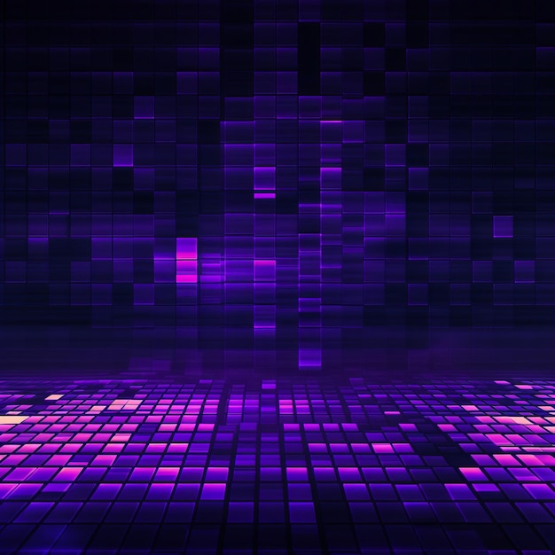 A dynamic purple square background generative AI