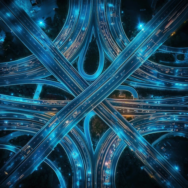 a dynamic but realistic image of a highway