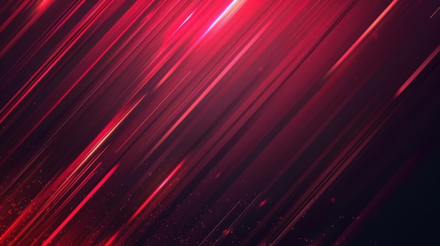 Dynamic Red Abstract with Vibrant Diagonal Lines and Sleek Digital Design