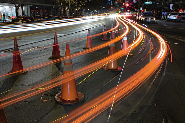 Photo dynamic traffic flow timelapse