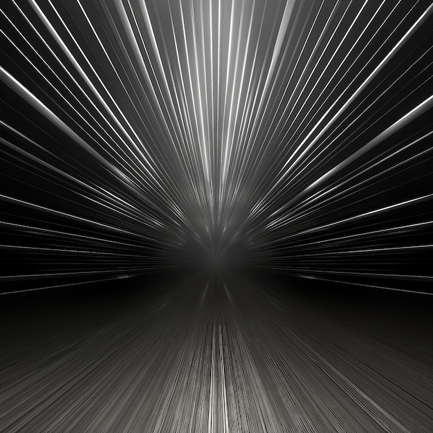 Dynamic trails of light in a dark abstract space