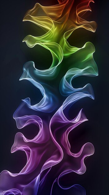 Photo dynamic and vibrant digital abstract masterpiece