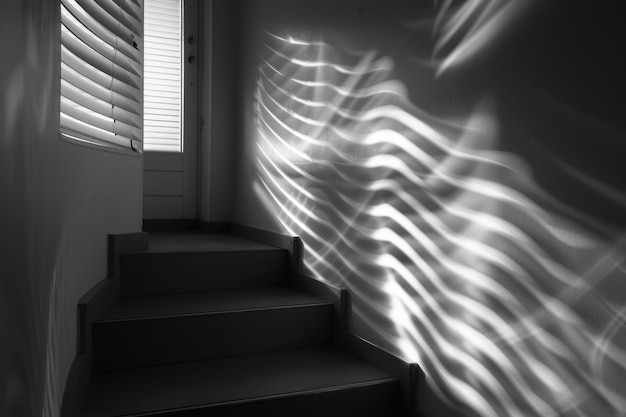 Dynamic waves of light and shadow background