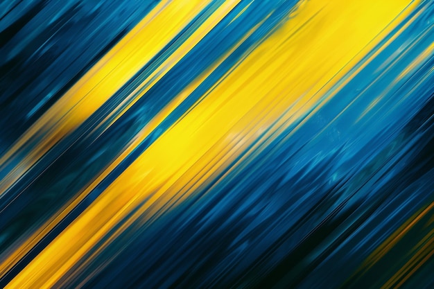 Dynamic Yellow and Blue Diagonal Stripes with Copy Space