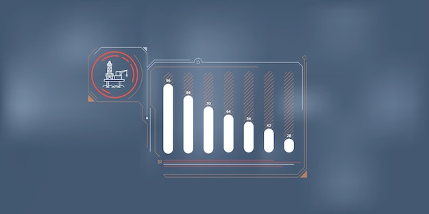 Photo the dynamics of the decline in offshore oil production in laconic infographics