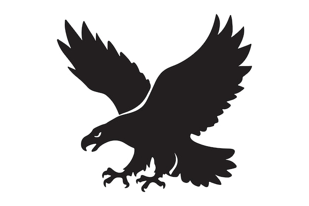 Photo eagle bird silhouette vector design