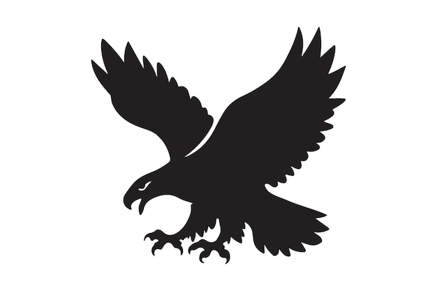 Photo eagle bird silhouette vector design