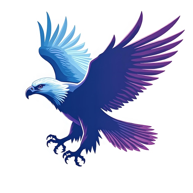 Photo eagle gradient vector