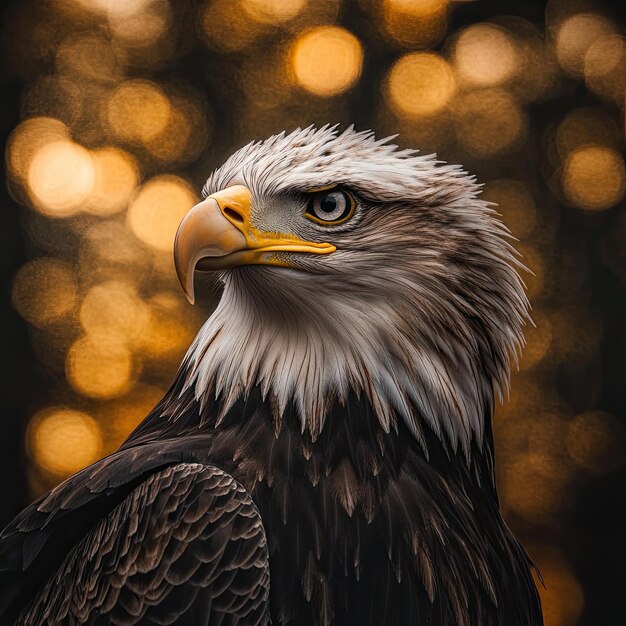 Photo eagle isolated on cute background