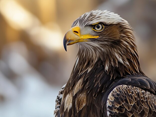 Photo eagle isolated on cute background