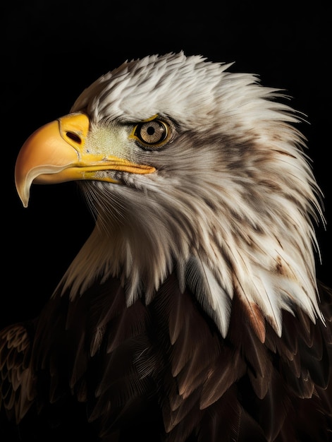 Eagle realistically photo portrait generative ai