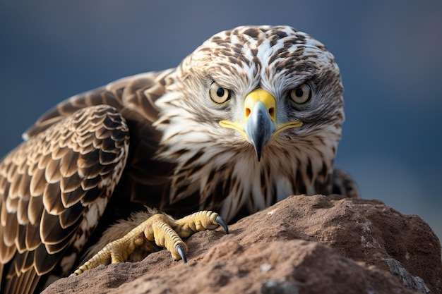 Eagle and snake on a rocky cliff the tension palpable as the eagle39s sharp gaze meets the serpents