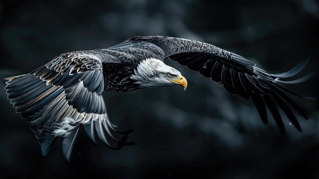 Photo an eagle swooping down to catch its prey a bird of prey swooping for the kill