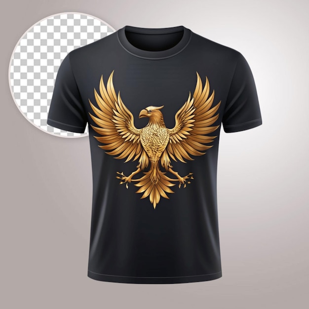 Eagle t shirt design on transparent background