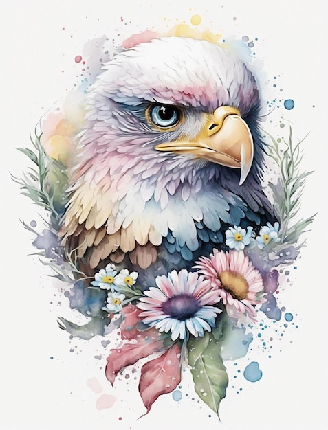 Eagle Watercolor Illustration