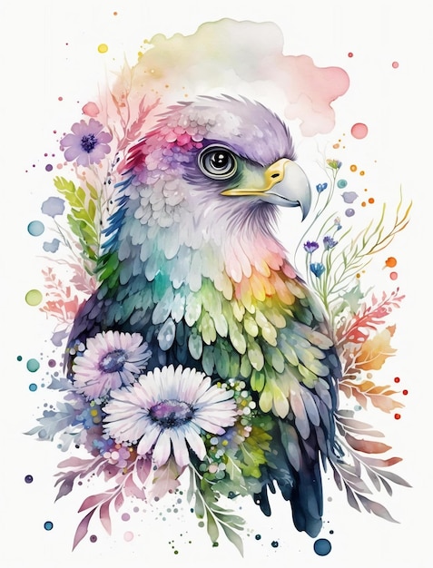 Eagle Watercolor Illustration