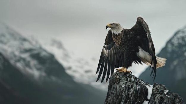 an eagle in the wild