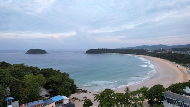 Early dawn on the island of phuket kata beach