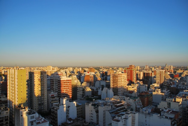 Early morning light on Buenos Aires highrises