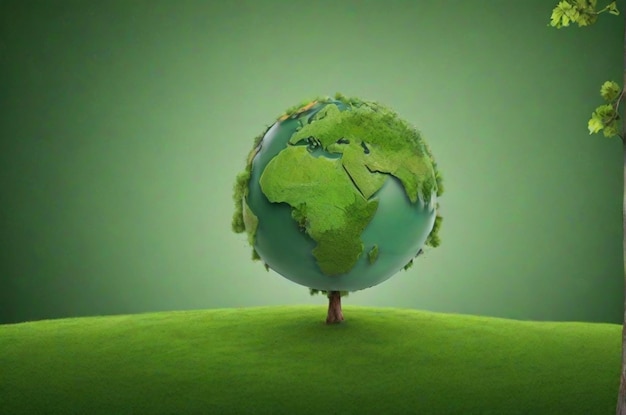 Earth day green background