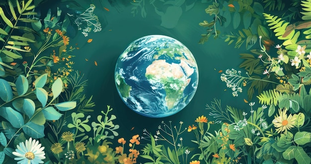 Earth Day Harmony EcoFriendly Background