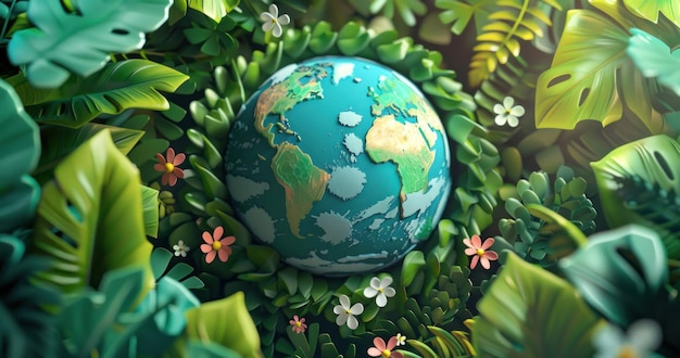 Earth Day Harmony EcoFriendly Background