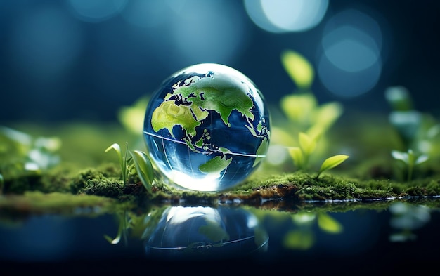 Earth Day Planet Mother Earth Globe World in a Droplet