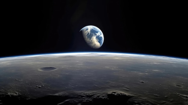 earth from space with a view of the earth