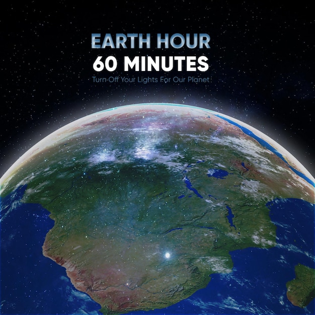 Earth Hour 60 minutes poster campaign