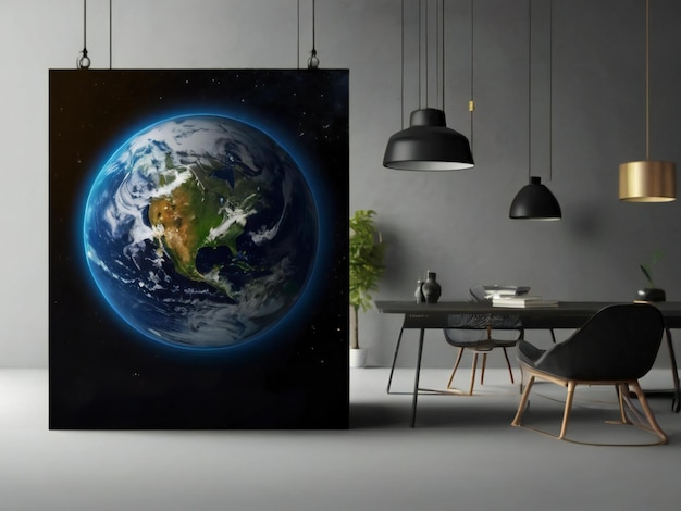 Earth hour festival colorful background design best quality hyper realistic image banner template