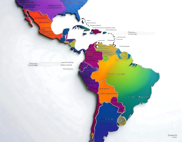 Photo earth south america globe and map of hispanic heritage month