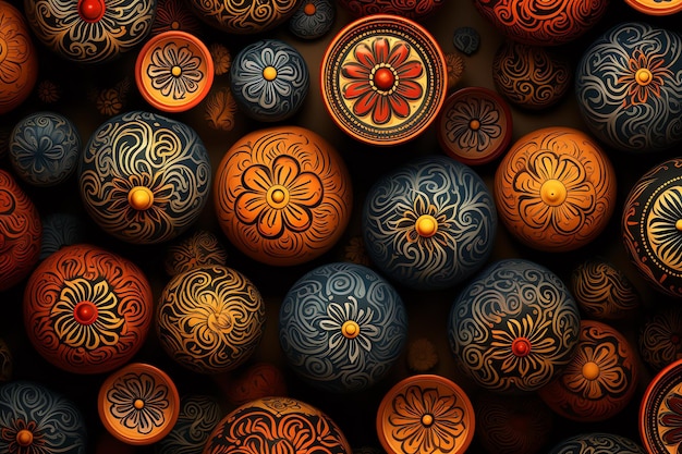 Earthenware diwali background