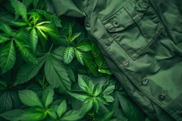 Earthy green uniform ambiance a calming background with an earthy green color palette