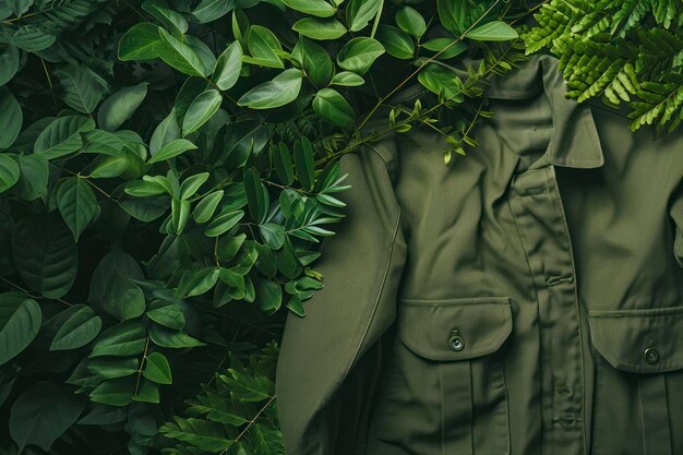 Earthy green uniform ambiance a calming background with an earthy green color palette