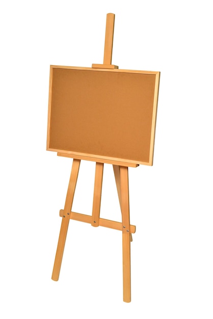 Easel empty for drawing isolated on white background. Object