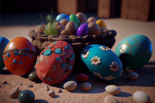 Easter April 9 Christian Day To commemorate the resurrection of Jesus a symbol of hope rebirth and forgiveness the Easter Egg Hunt decorates eggs with patterns and bright colors